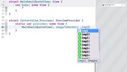 SwiftUI iOS 16 Crash Course - Emoji Quote App in SwiftUI - ShareImageView - Part 5 - Share Image Using ShareLink Instructional Video