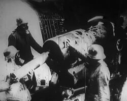 Germans use toxic gas in combat. Death in trenches. Italy enters war. Fighting in the Dolomites. 1915. Stock Footage