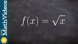 Use the difference quotient to find the derivative of square root Instructional Video