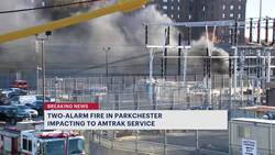 Con Edison: Fire at Amtrak substation in Parkchester suspends service for the day News Clip