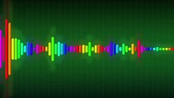 Audio Spectrum Simulation Stock Footage