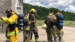 Young women try out firefighting as a potential career path News Clip