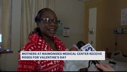 Roses for mothers handed out by local nonprofit at Maimonides Medical Center News Clip
