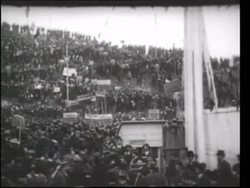 EDIT IMW833356 Jean Jaures French and German socialists in anti WW1 protests 1914 Stock Footage