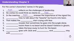 An exploration of Chapter 5 of 'Lord of the Flies' Instructional Video