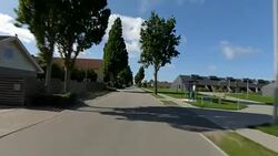 Denmark I synched series front driving studio process plate background Stock Footage