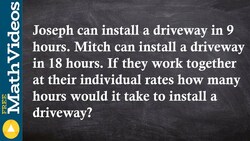 ACT SAT Prep Learn how to combine rates of two people to determine one individual rate Instructional Video