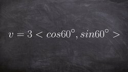 Learn how to identify the magnitude and direction from a vector given in that form Instructional Video
