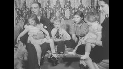 Sen. Estes Kefauver with his family in Washington, DC News Clip