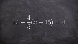 How to solve a multi step equation using distributive property Instructional Video