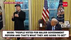 Elon Musk Makes Rare White House Appearance, Defends Government Cuts | Watch News Clip