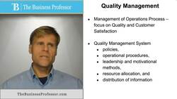 Quality Management Instructional Video