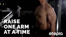 Dumbell raise for toned shoulder and back Instructional Video