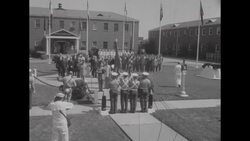 NATO Chiefs visit Saclant Compound and tour the new carrier USS Forrestal under construction during their first visit to US News Clip