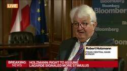 Right to Assume Lagarde Signaled More Stimulus: ECB's Holzmann News Clip