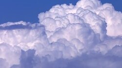 Soft Smooth Heavenly Clouds on Clear Sky in Sunny Day Stock Footage