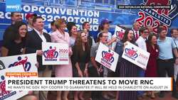 President Trump Threatens To Relocate Republican Convention News Clip