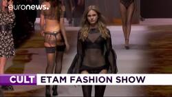 Pompidou pomp as Etam roasts the runway in Paris News Clip