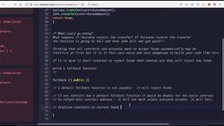 The Complete Solidity Course - Zero to Advanced for Blockchain and Smart Contracts - Should Contracts Be Allowed to Receive Funds? (Thought Experiment) Instructional Video