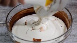 Making chocolate mousee for cake. Stock Footage