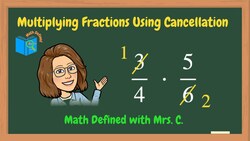 Multiplying Fractions using Cancellation Instructional Video