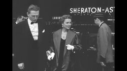 Stars arrive for the premiere of "The Desperate Hours" at the Criterion Theater on Broadway News Clip