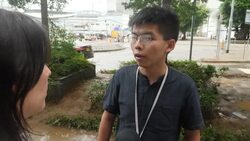 Hong Kong Protests damage and interview with activit Joshua Wong News Clip