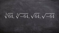 Tutorial - Learn what is root of a number means with even and odd roots, cuberoot(64), cuberoot(-64) Instructional Video