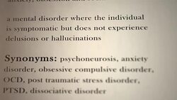 Neurosis Definition Stock Footage