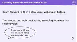 Counting forward to 20 and back from 20 Instructional Video