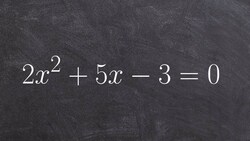 Factoring a trinomial when a is greater than one now you know solve Instructional Video