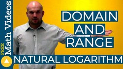 How to find the domain and range of a natural logarithmic function Instructional Video