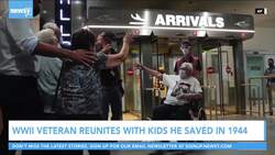 WWII Veteran Reunited With Italian Children He Saved In 1944 News Clip