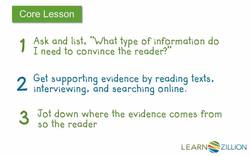 Collecting Evidence to Support Your Argumentative Essay Instructional Video