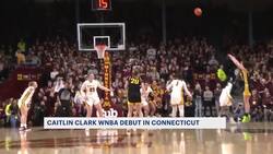 WNBA’s Caitlin Clark makes debut at Mohegan Sun Arena News Clip