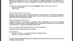Java Interview Guide : 200+ Interview Questions and Answers - Asserts and Garbage Collection Instructional Video