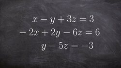 Solve a system of three equations with no solutions Instructional Video