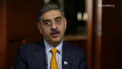 Pakistan's Interim Prime Minister on Economy, China: Full Interview News Clip
