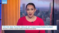 Yo-Yo Ma Celebrates Second COVID Vaccine With Performance News Clip