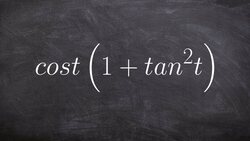 Math tutorial simplifying trigonometric expressions - learn math Instructional Video