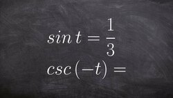 How to evaluate for cosecant using even and odd properties Instructional Video