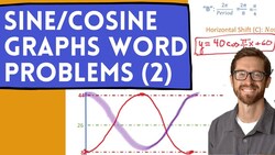 Sine & Cosine Graphs Word Problems (Writing the Equation) Instructional Video