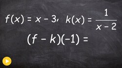 Evaluating the difference of two functions with fractions Instructional Video