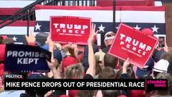 Former VP Mike Pence Drops Out of 2024 Race News Clip