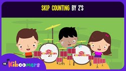 Counting by 2s Song for Kids | Skip Counting Songs for Kindergarten | The Kiboomers Instructional Video