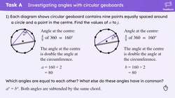 The angles in the same segment are equal Instructional Video