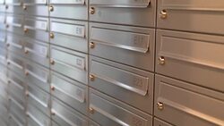 Postboxes for mail in 4k slow motion 60fps Stock Footage