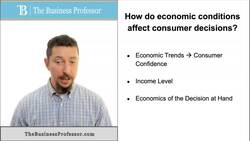Economic Conditions Affect Consumer Decisions Instructional Video