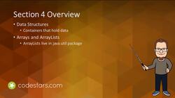 The Complete Java Developer Course: From Beginner to Master - Section Overview "Arrays and ArrayLists" Instructional Video