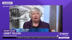 Sec. Yellen Downplays U.S. Recession Risk As Economic Reports Loom News Clip